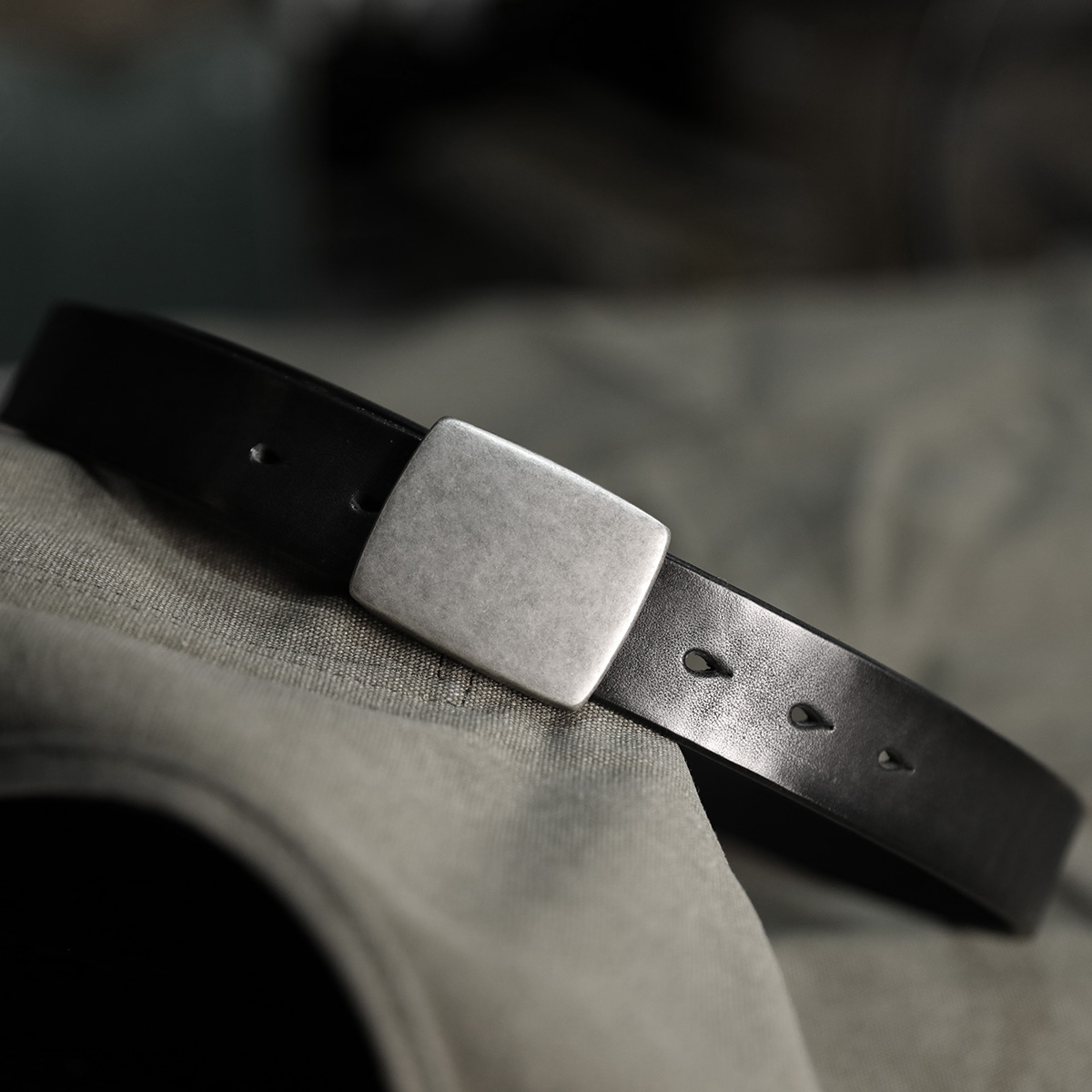 （工匠老奴手作）黄铜扣镀银+头层牛皮男士复古休闲皮带腰带