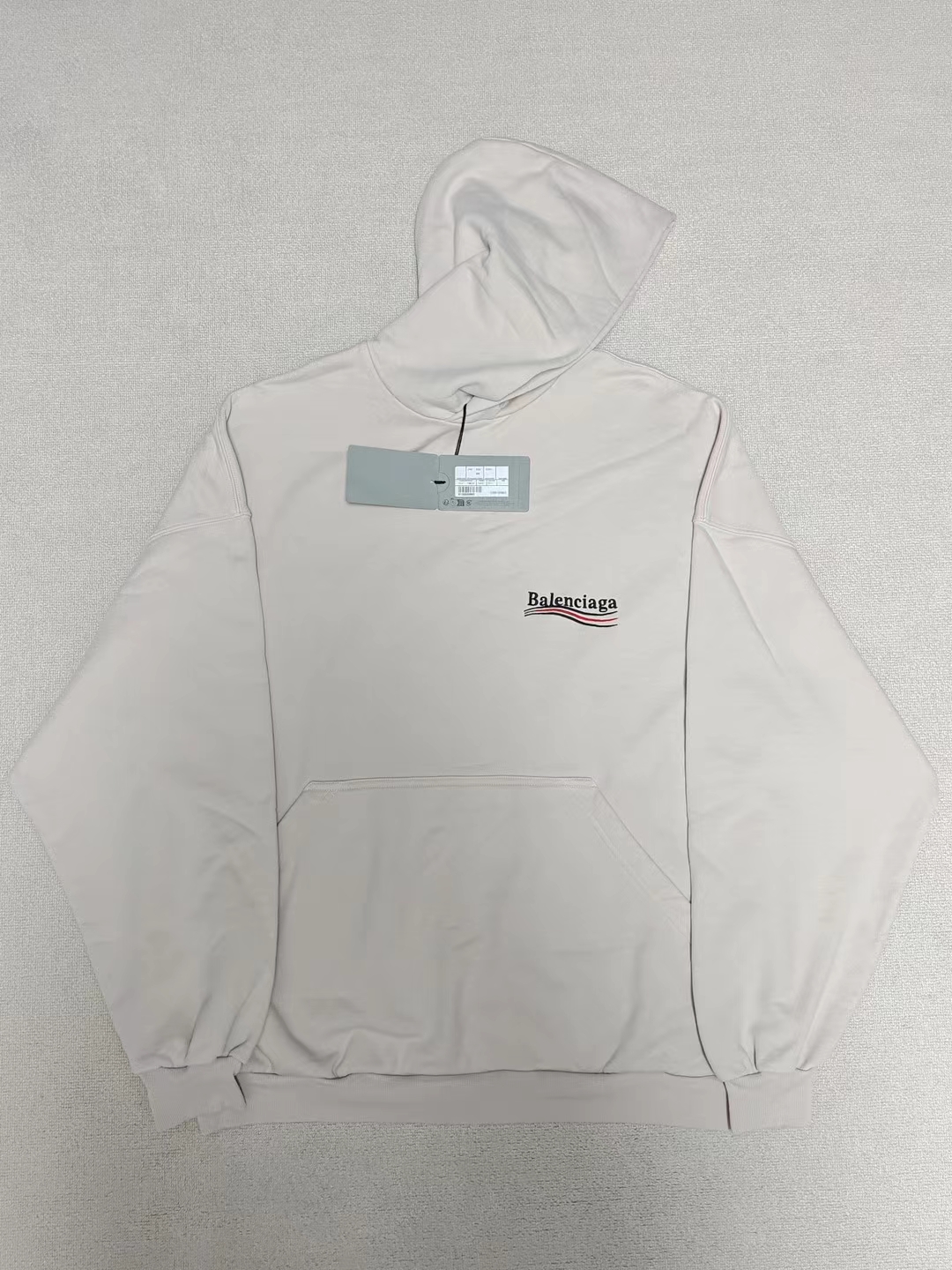 全新未使用 Balenciaga/巴黎世家 1码可乐刺绣Logo印花连帽卫衣