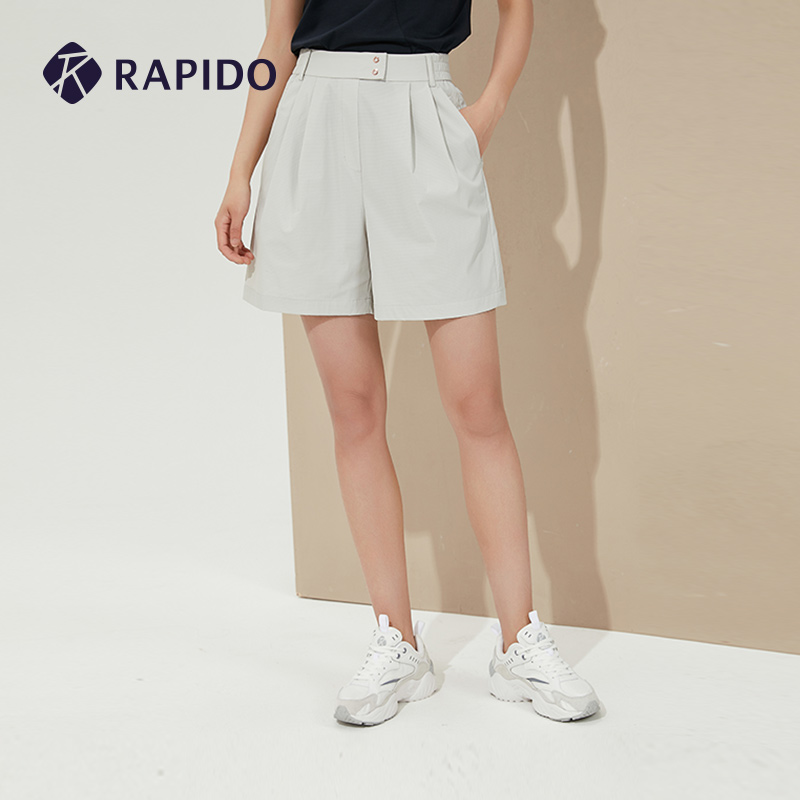 Rapido2025夏季新款时尚商务休闲泡泡纱休闲轻薄短裤CP3478U01