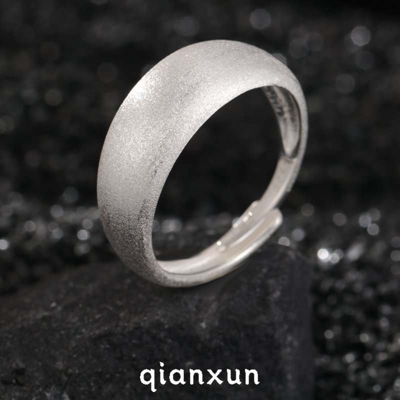 925银戒指 【泥鳅背小灯泡戒指】素圈百搭镜面时尚大气2025年新款