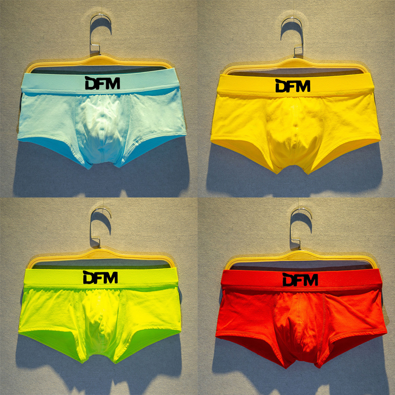 男士内裤纯棉夏季薄款四角平角裤2023新款多巴胺网红男款内裤短裤