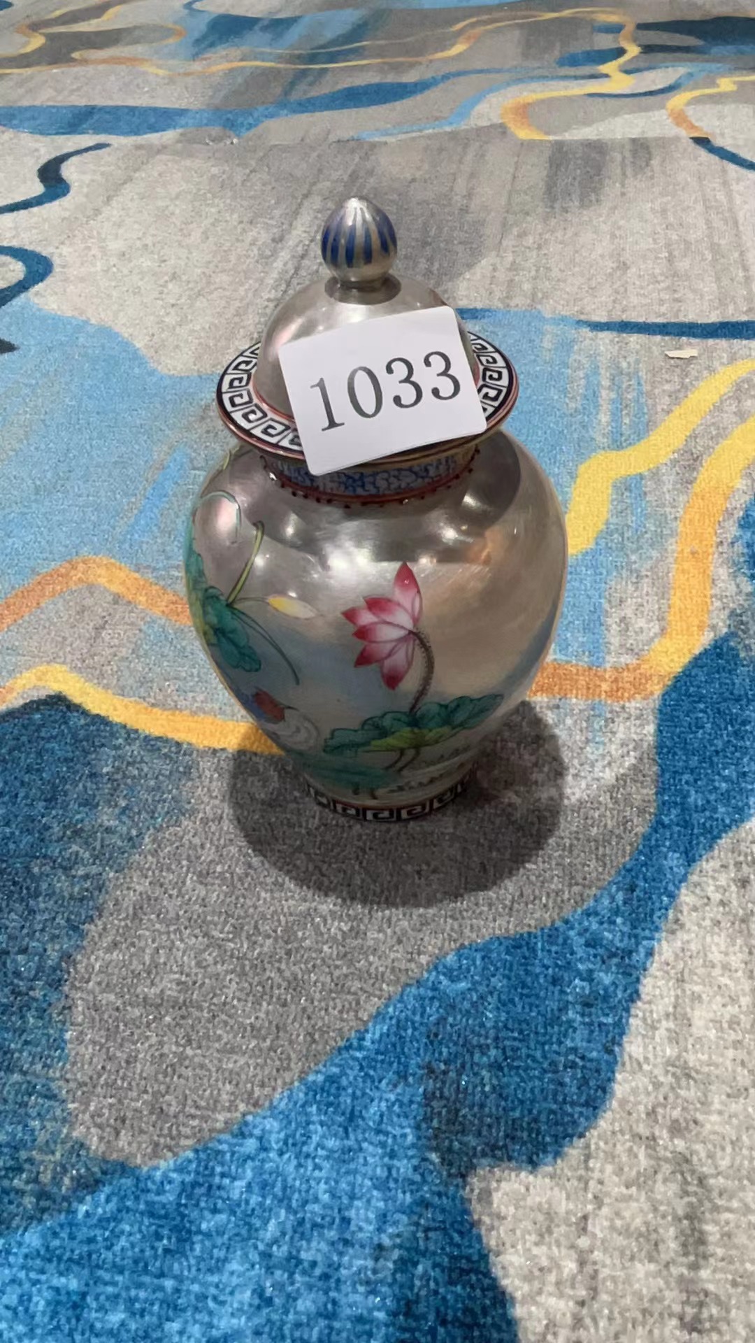 k01073/陶瓷花鸟小瓶1033