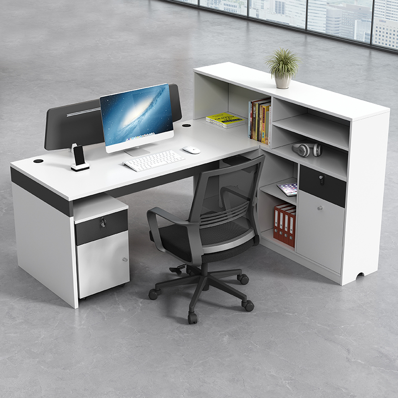 工位办公桌简约现代4人位2工位员工职员财务卡座办公室6人电脑桌