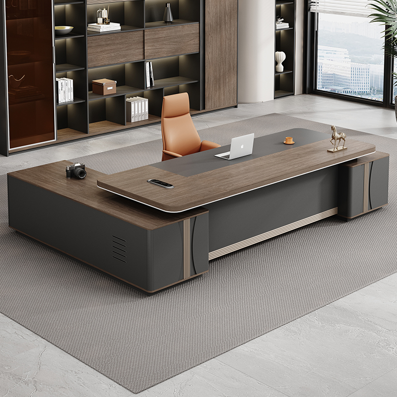 老板桌办公桌简约现代大班台总裁桌椅柜组合经理桌主管桌办公家具