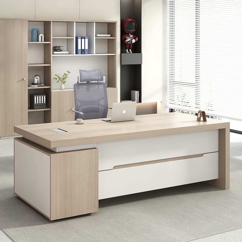 梵箭老板桌办公桌简约现代单人办公桌子财务桌主管经理桌椅大班台