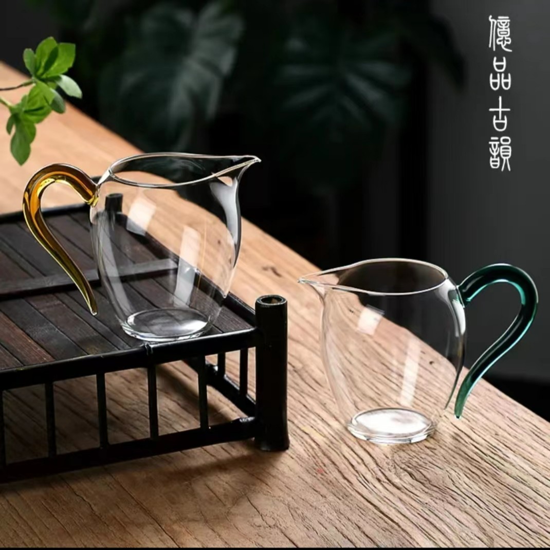 高硼硅玻璃玲珑公杯亿品古韵公道杯茶具耐热分茶器家用手工