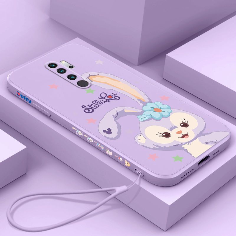 星黛露红米Note8Pro手机壳直边液态硅胶防摔保护套全包可爱女款