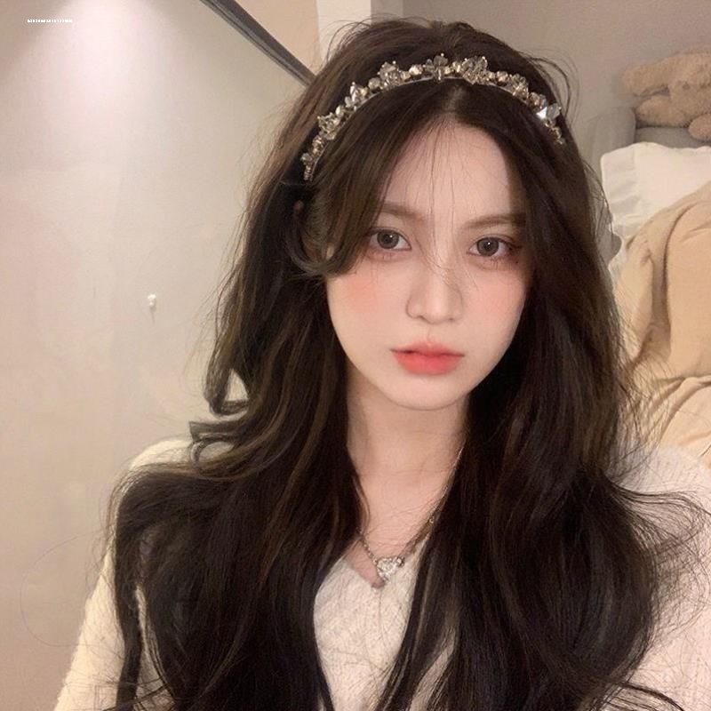 法式复古头箍水晶发箍头饰新款蝴蝶结发饰简约仙女少女日韩奢华