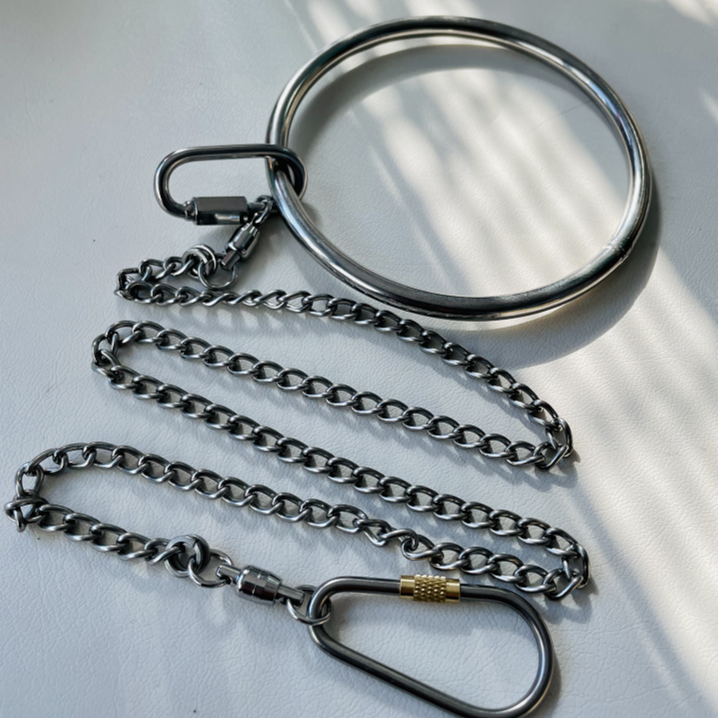 便捷安装大型鸟脚链折衷猫头鹰开口304不锈钢灰鹦鹉脚环活扣刻字