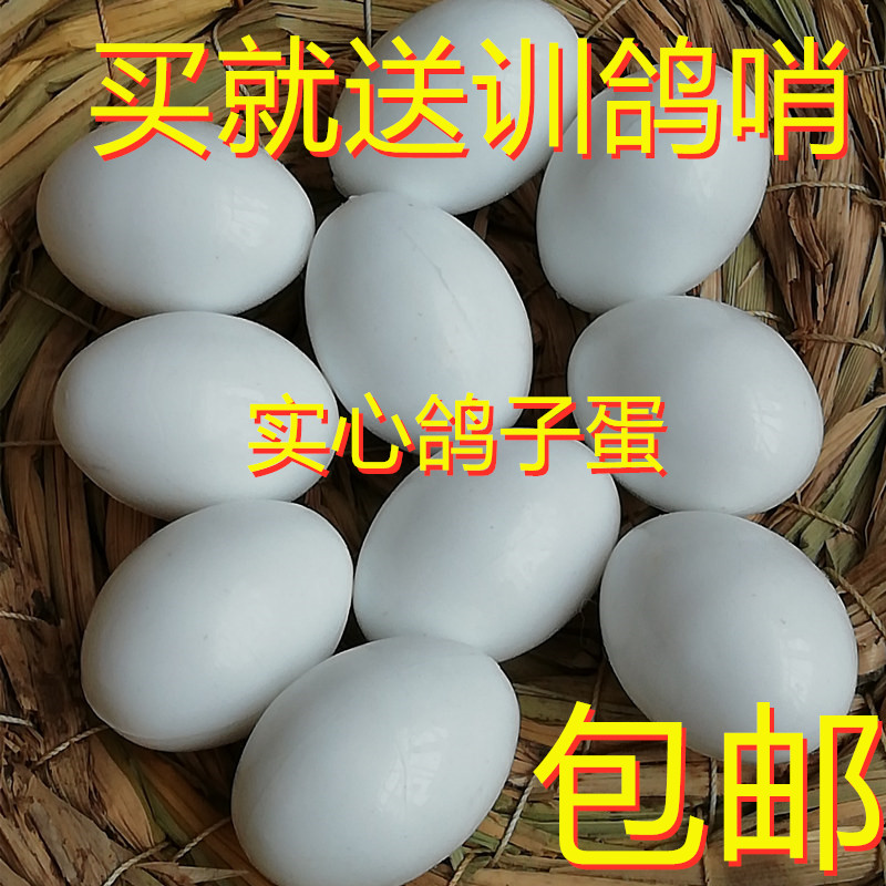 鸽子用品用具塑料实心鸽子蛋假鸽蛋仿真假蛋信鸽鸽具塑料鸽子蛋