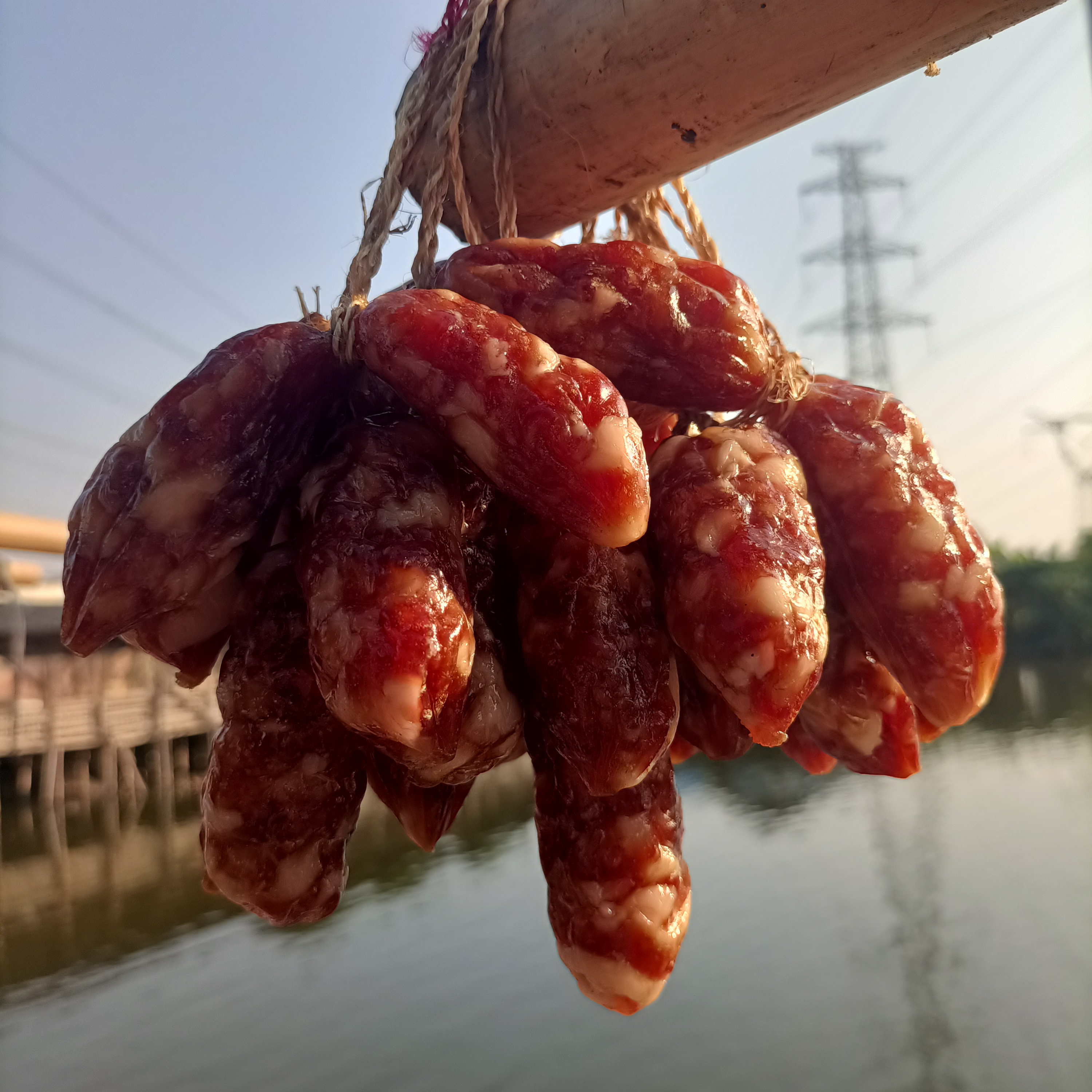 虎门白沙腊味传统自然烘干正宗广式风味优选鲜肉腊肠新鲜经典