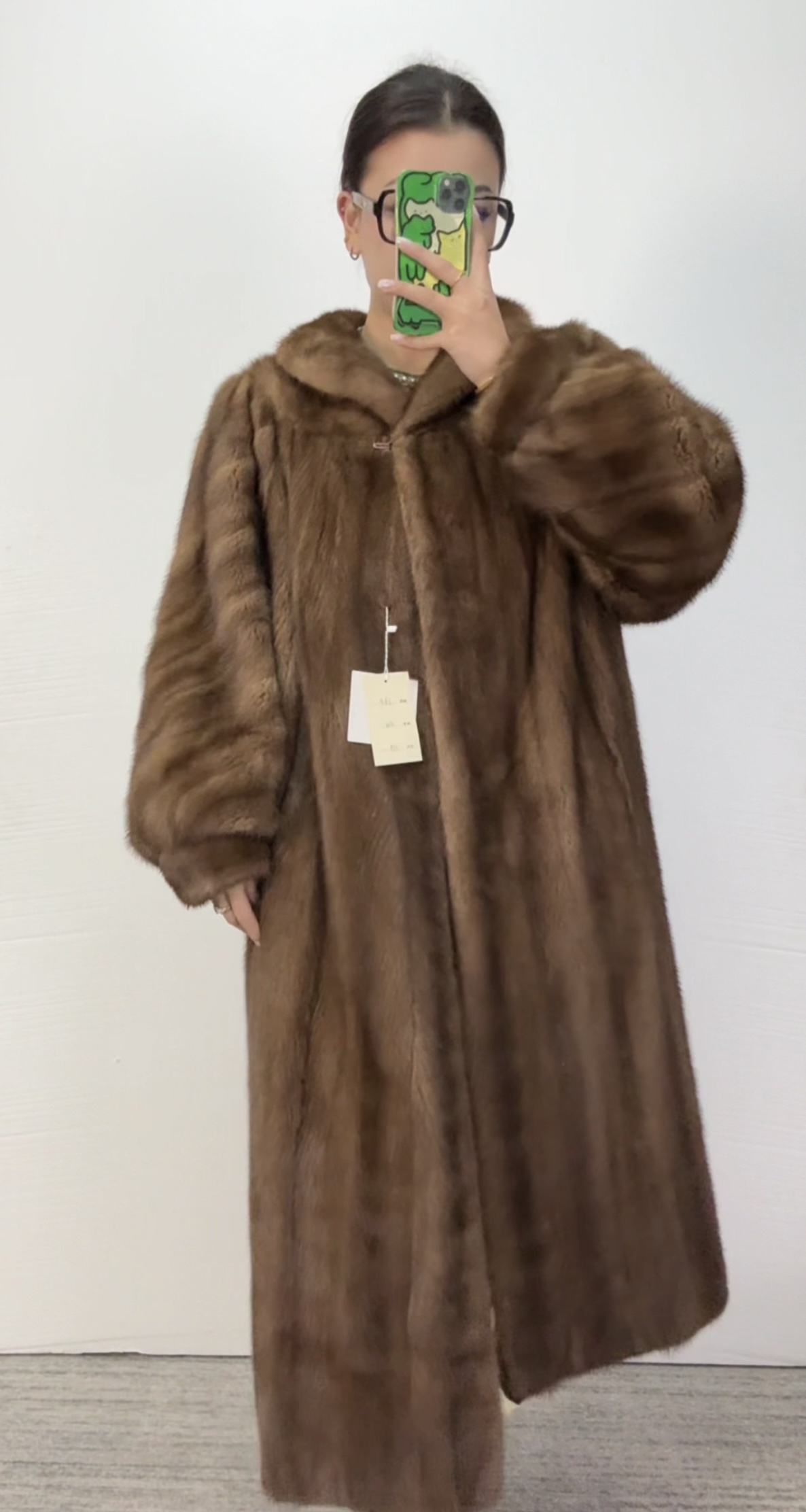 【梧桐vintage】斜纹泡泡袖后背捏褶金棕中古外套