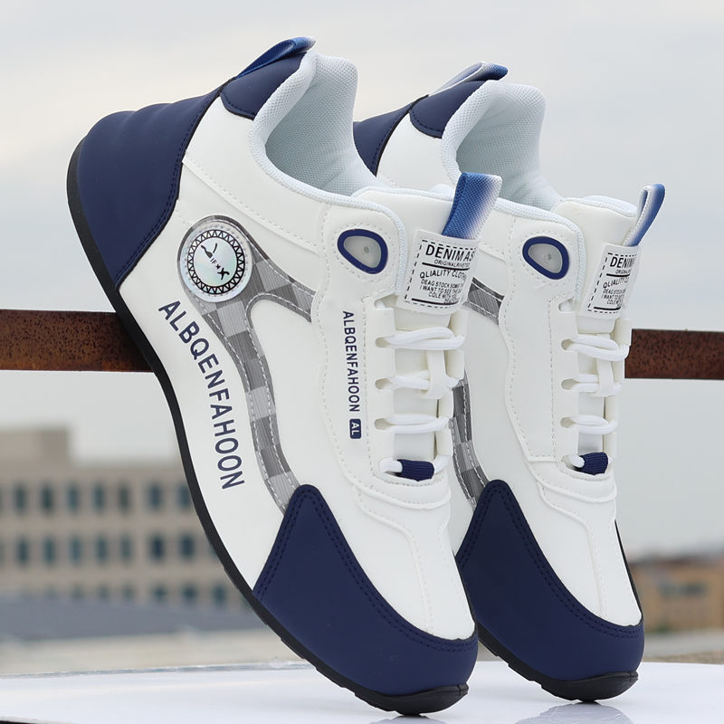 秋冬棉鞋男皮面防水加绒加厚保暖鞋潮流百搭男士运动鞋耐磨防臭鞋