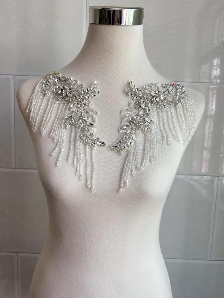 玻璃钻重工钉珠流苏钻花服装鞋帽装饰辅料衣服上的钻