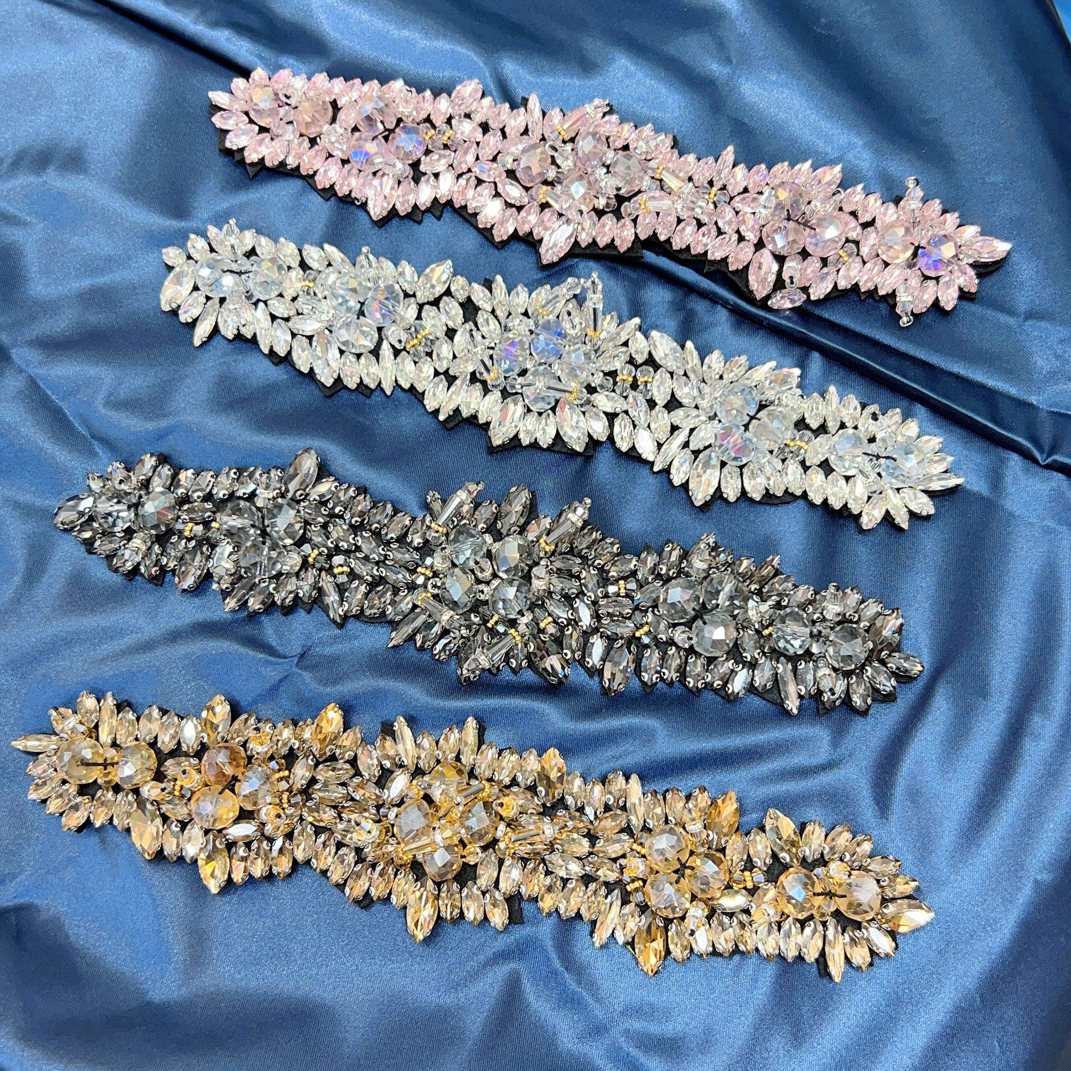 重工高货配裙子装饰连衣裙收腰镶钻带钻石水钻镶嵌时尚外搭水晶腰