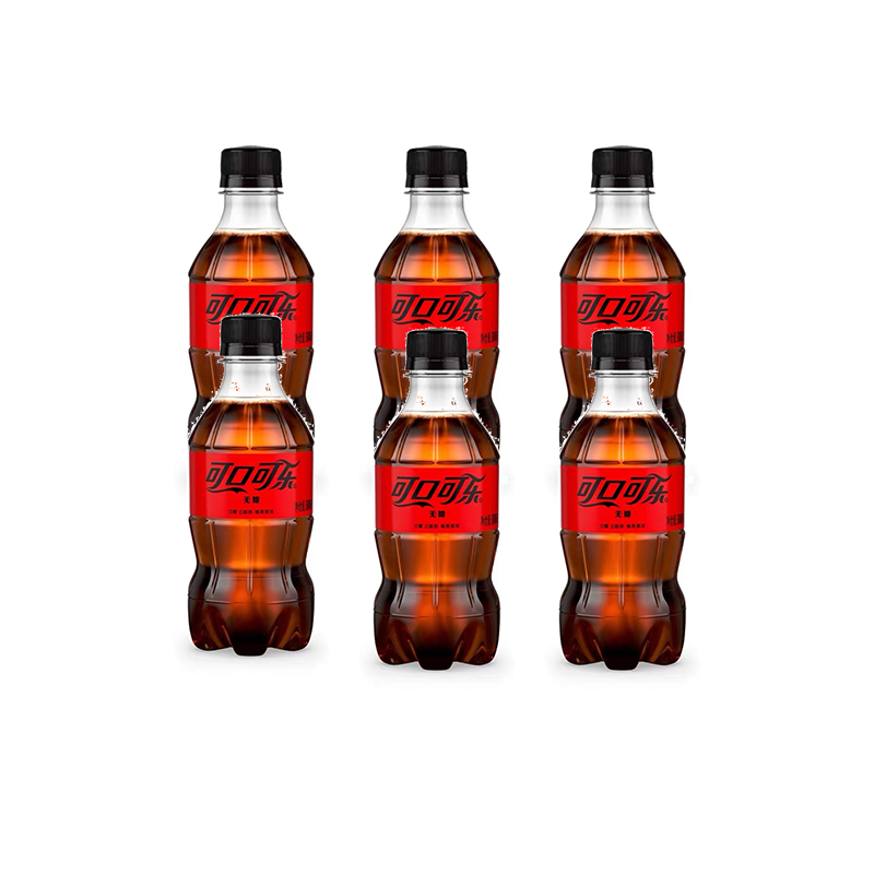 【推荐】可口可乐无糖碳酸饮料汽水300ml×6瓶  经典瓶装即饮