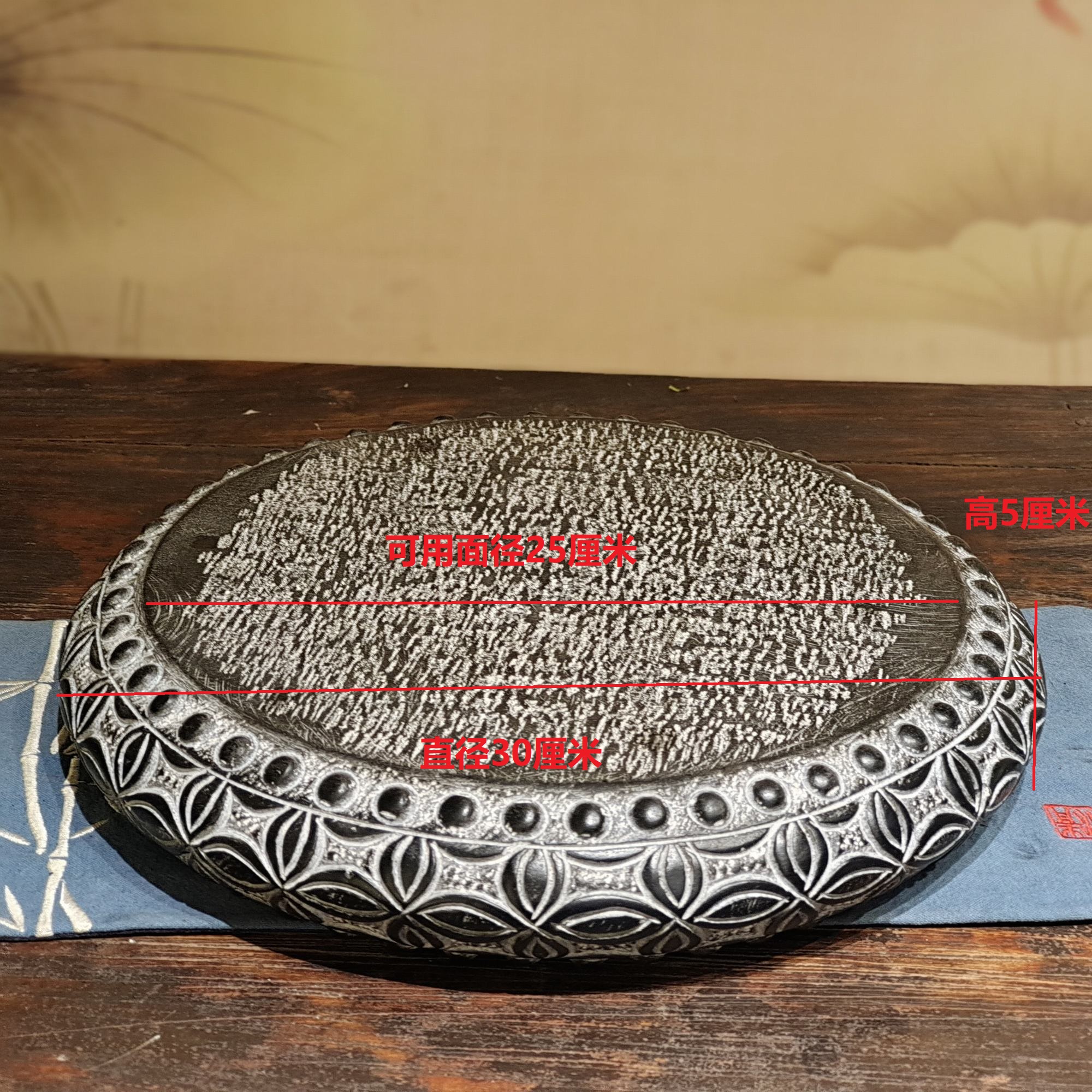 山西桌摆件四叶草圆鼓（40厘米）