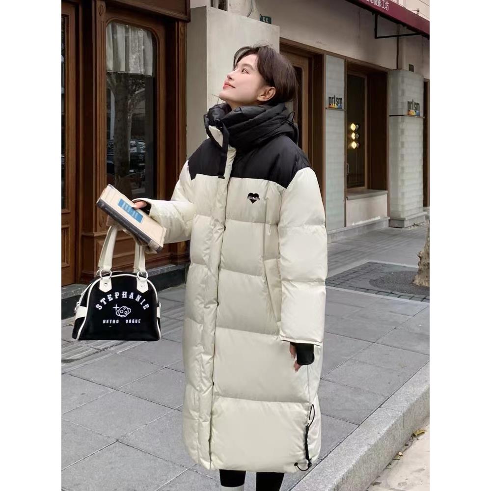 门店1399！新款鹅绒服女中长款面包服外套