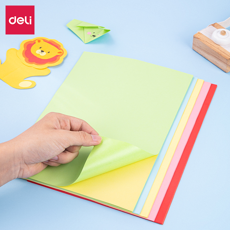 得力a4不干胶打印纸背胶纸哑光标签纸喷墨激光牛皮纸A4加厚铜版纸