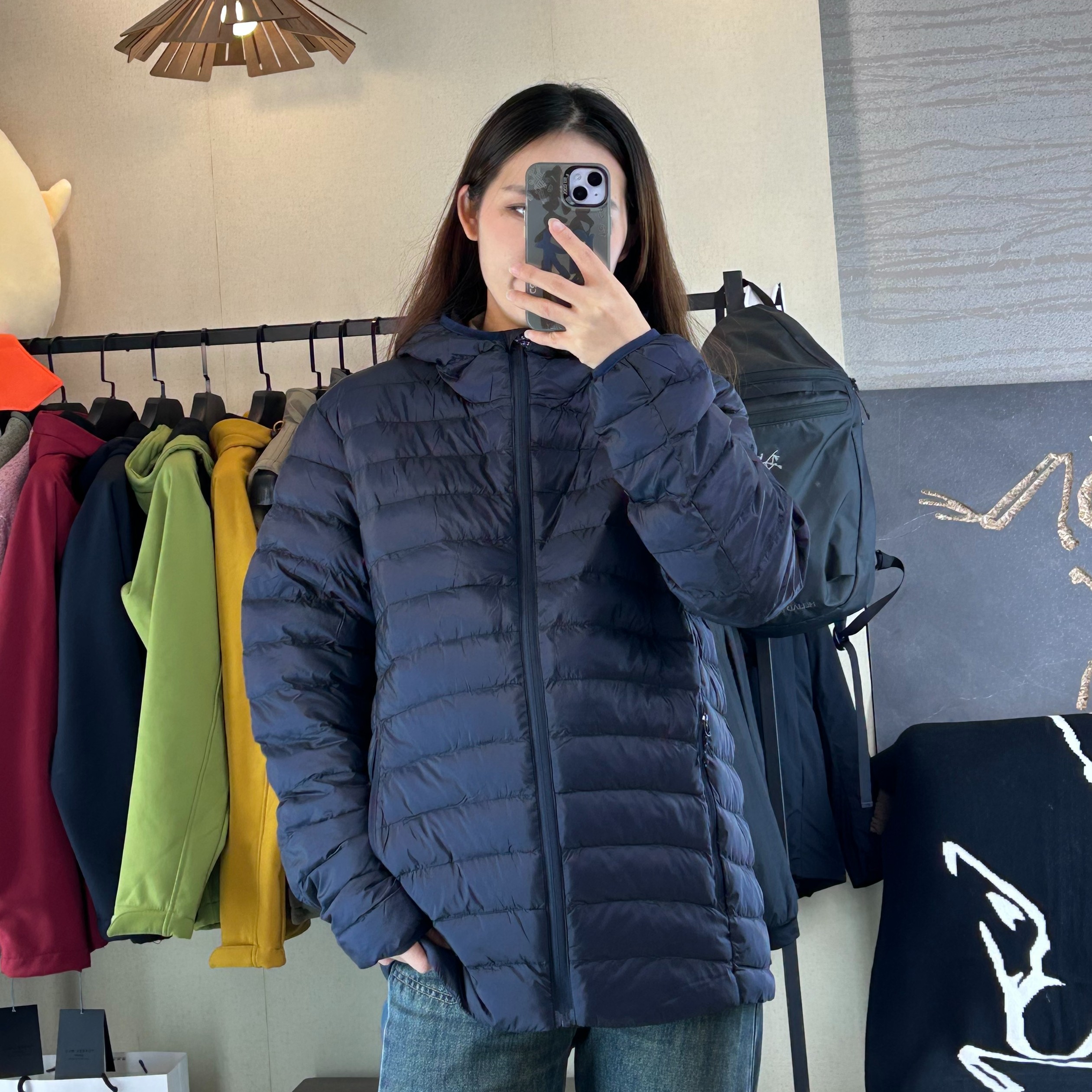 户外高蓬松衍棉填充冬季男士防风防泼溅排骨轻薄保暖连帽棉服