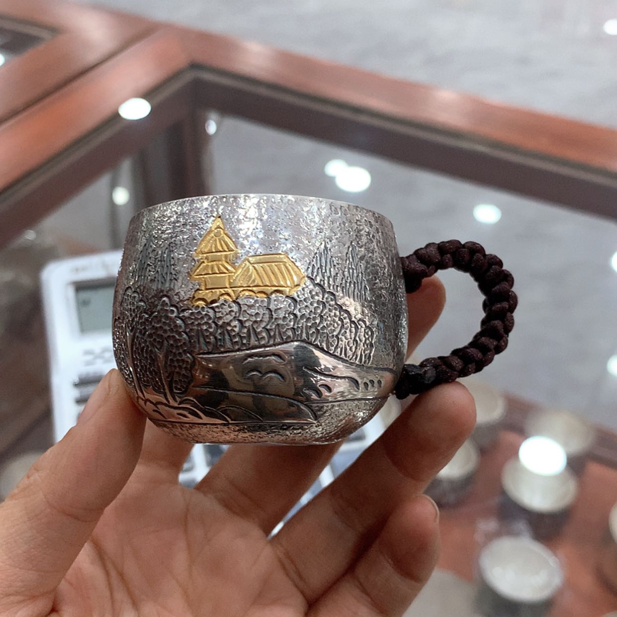 【闪购商品】足银999茶杯60cc