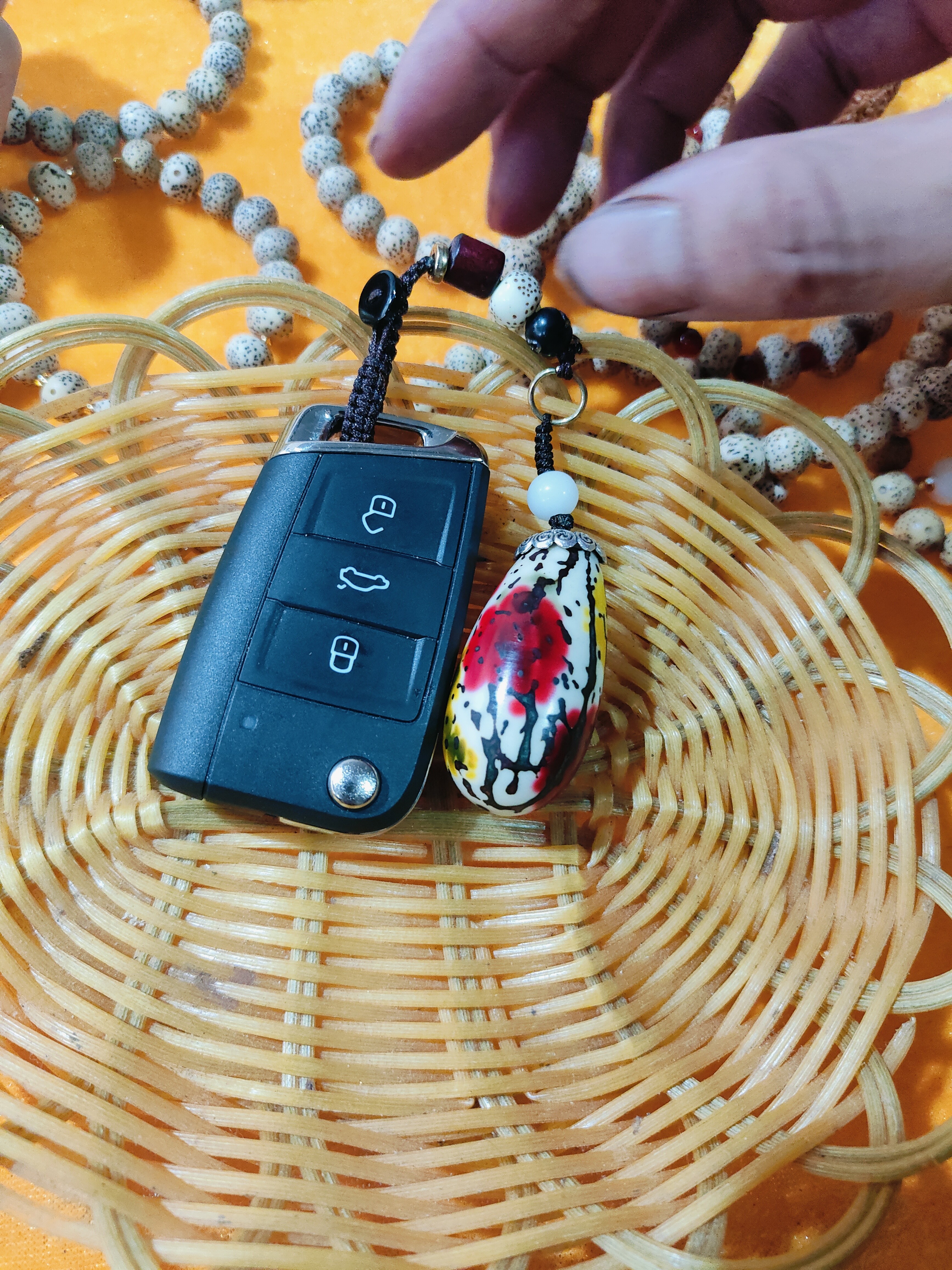 唐三彩迷你千眼（福禄寿）