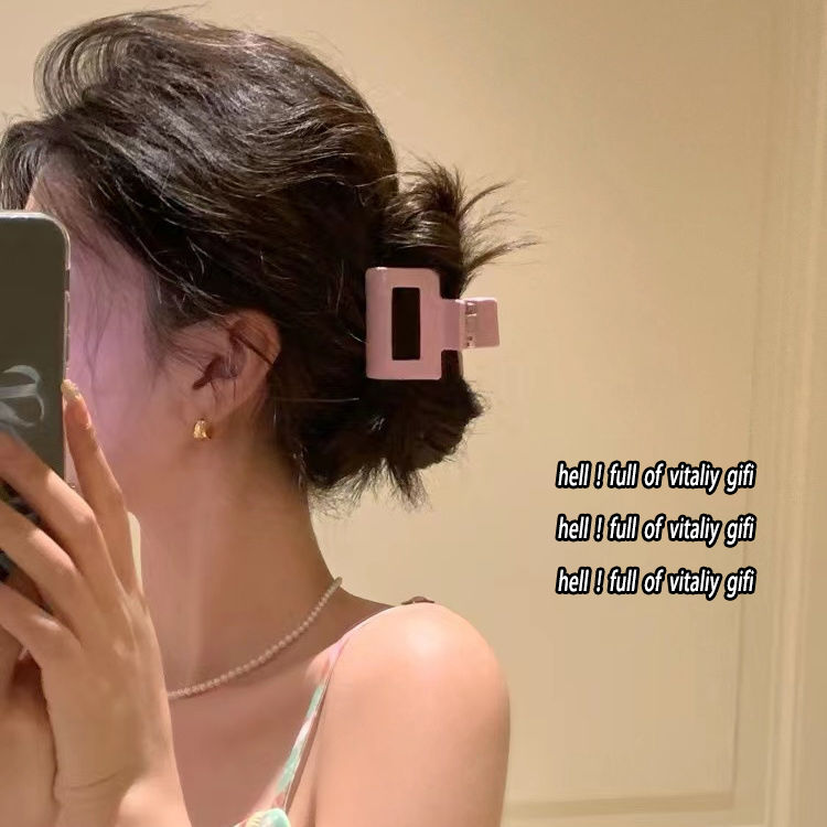 闯进我心里啦ins新款小抓夹后脑勺抓夹盘发鲨鱼夹抓的牢怀炉套