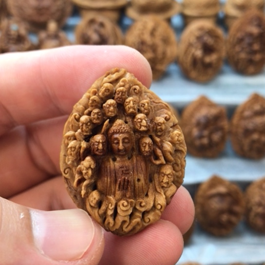 桃核吊坠桃核材质雕刻工艺