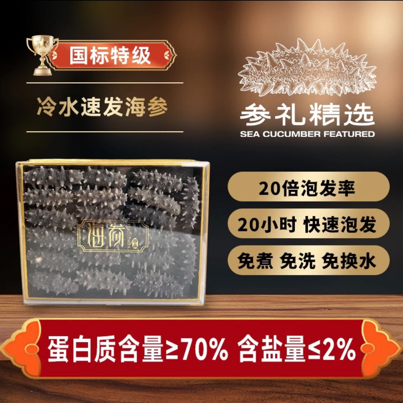 【国标特级】深海辽刺参20小时冷水速发