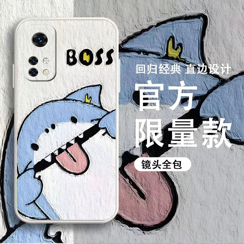 小米10t手机壳XIAOMI10T硅胶淘气鲨新男款防摔潮牌时尚个性耐用抗