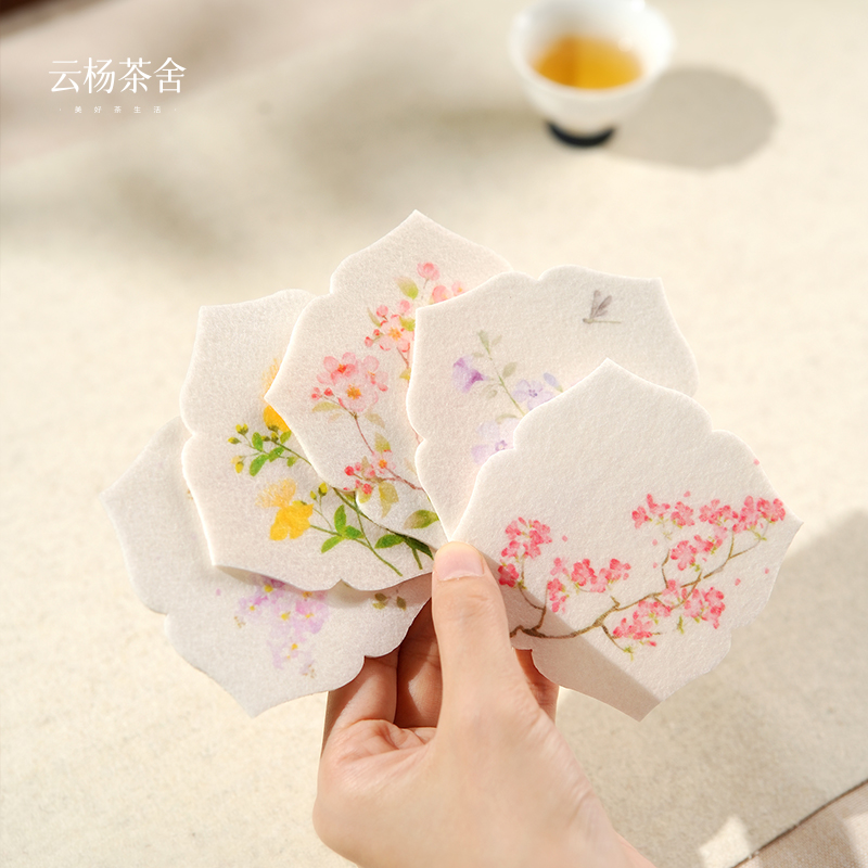 【福袋专属】花花毛毡杯垫0830
