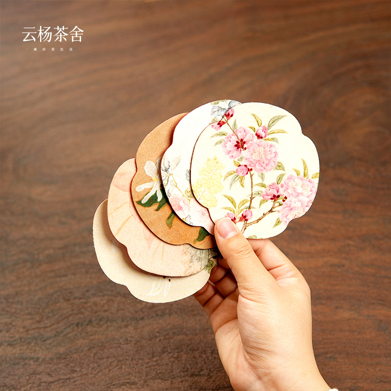 【恋恋好春光】设计款 花草集防水双面杯垫