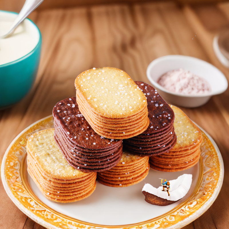 多禧熊薄脆饼干椰香味酥香巧克力味酥脆网红办公室休闲追剧小零食