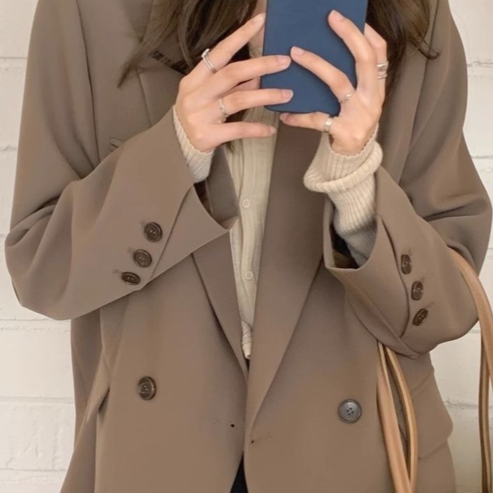 亦声春秋款大码女装胖mm显瘦高级小西装外套韩版英伦炸街西服