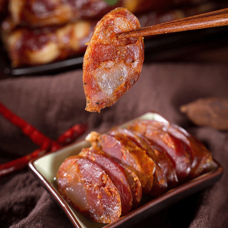 【3斤香肠】恩施柴火烟熏腊手工香肠没有添加剂没有防腐剂