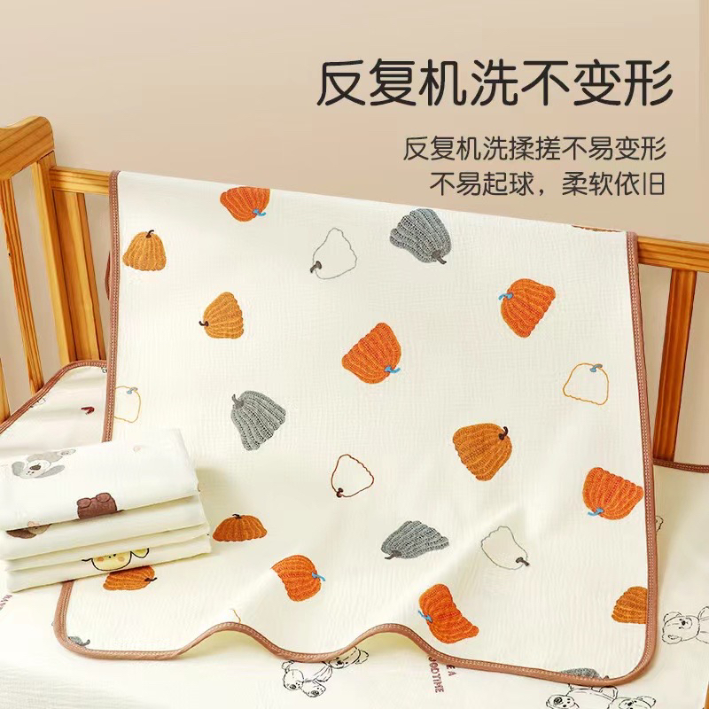 【棉花糖隔尿垫】A级婴儿贴身纯棉纱布隔尿垫防水可水洗尿垫