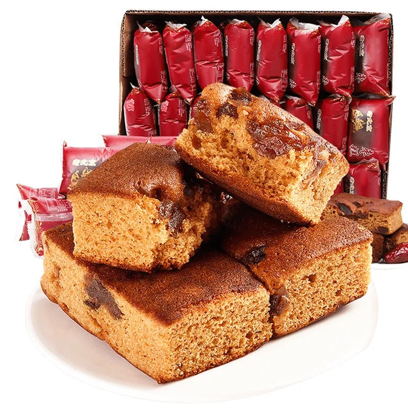 (小扬哥推荐)老北京枣糕营养早餐蜜枣泥蛋糕传统糕点点心鸡蛋面包