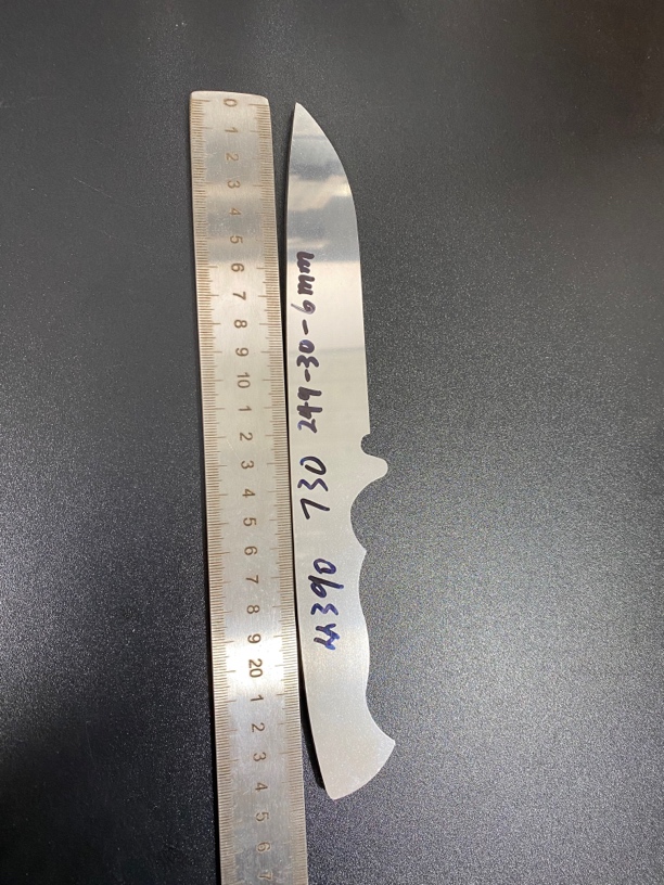 奥地利M 390粉末钢小直刀刀坯未开v 尺寸在主图内
