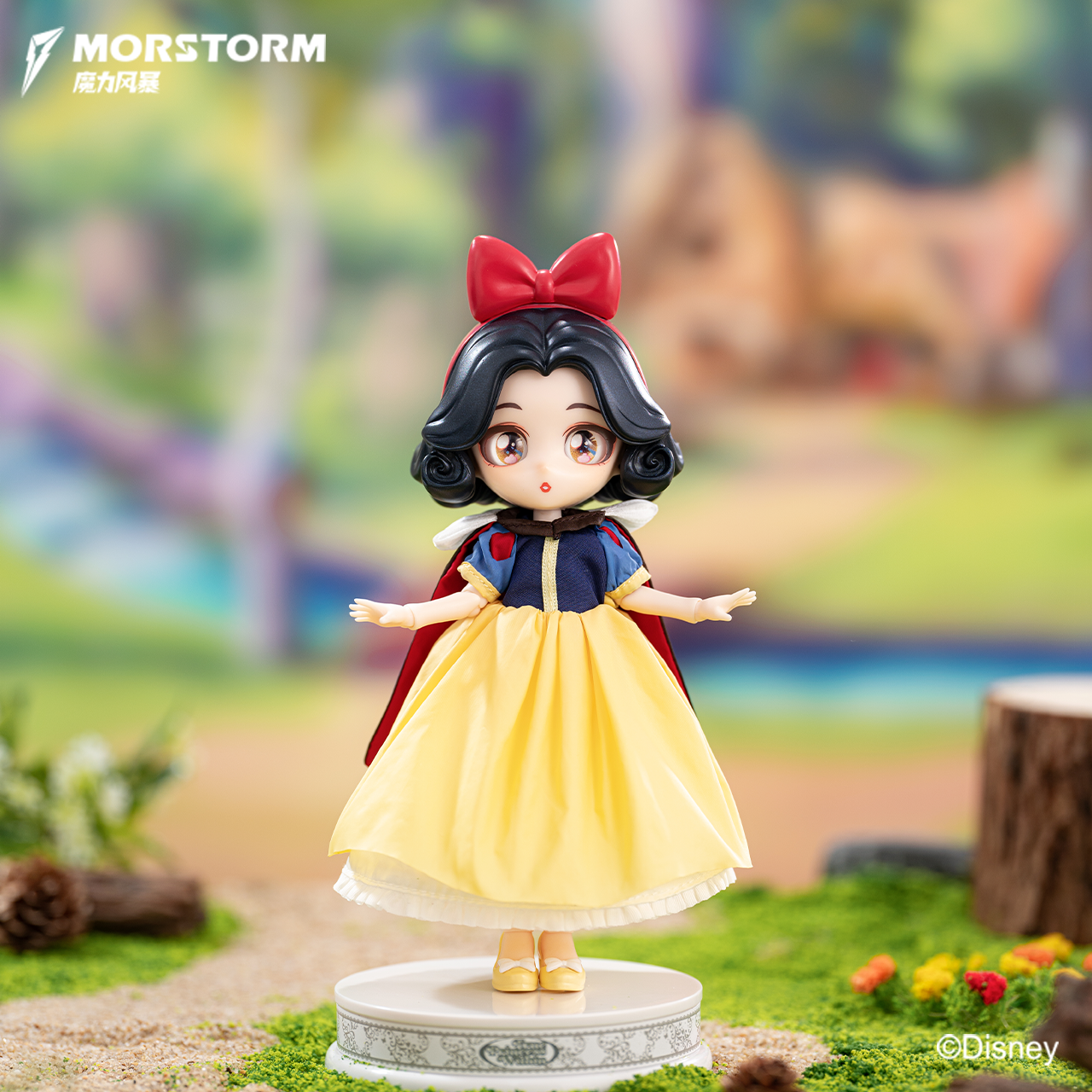 Disney/迪士尼正版公主系列拉筋体可动人偶白雪贝儿艾莎公主