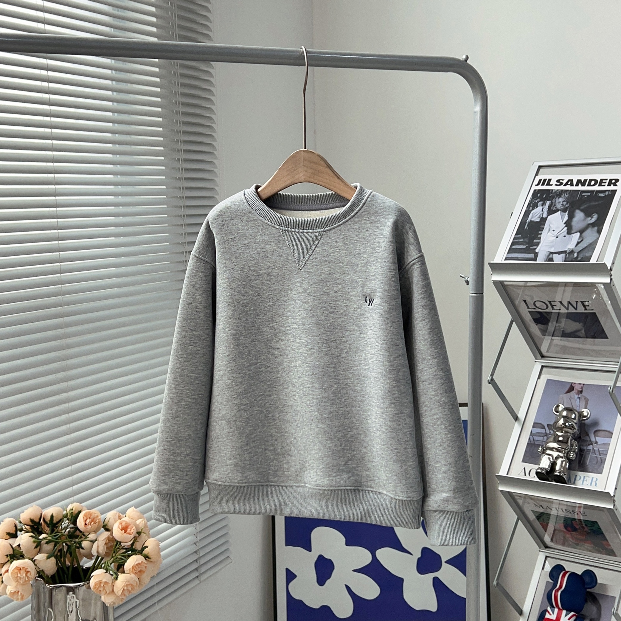 【小灰灰】中大童三角圆领加绒加厚保暖卫衣    013