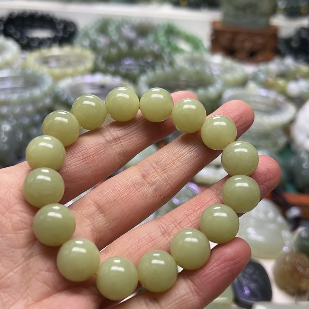 【闪购商品】和田玉（黄玉）手串未镶嵌羿*
