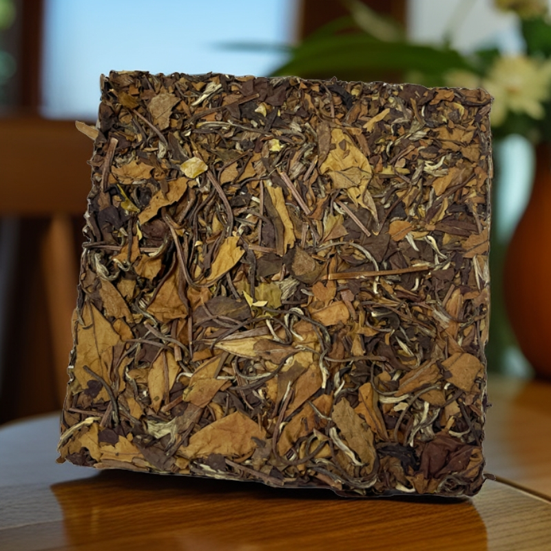 老白茶方砖2017寿眉福鼎白茶磻溪高山茶叶（拆封后不支持退货）