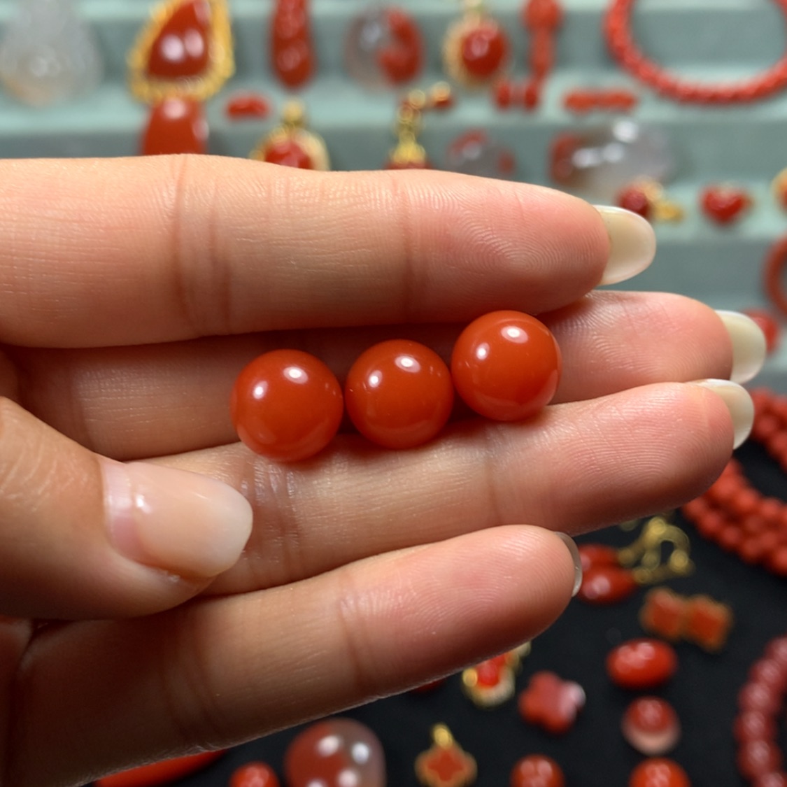 【闪购商品】南红玛瑙珠子未镶嵌甘****设