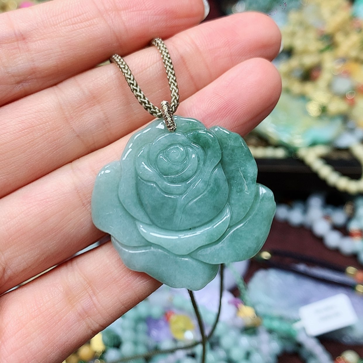 【闪购商品】翡翠耳饰未镶嵌f****3