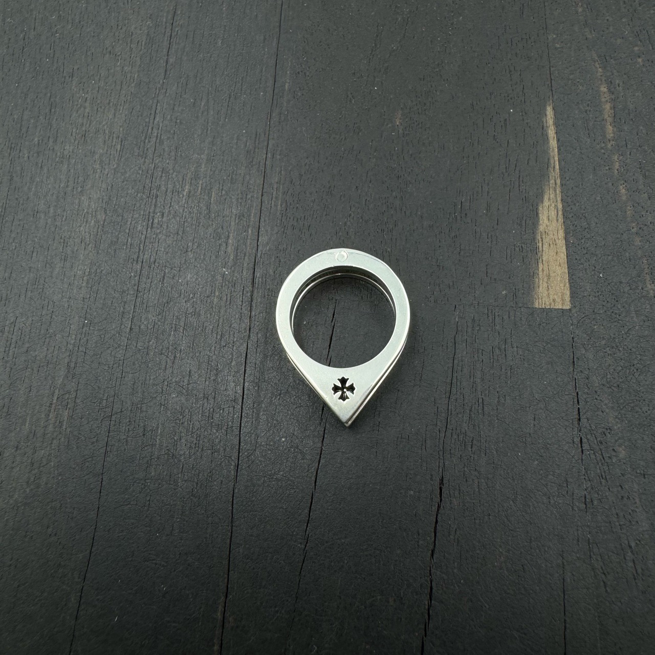 98新 Us6 Chrome Hearts 克罗心 重叠多小十字水滴形戒指 0231228