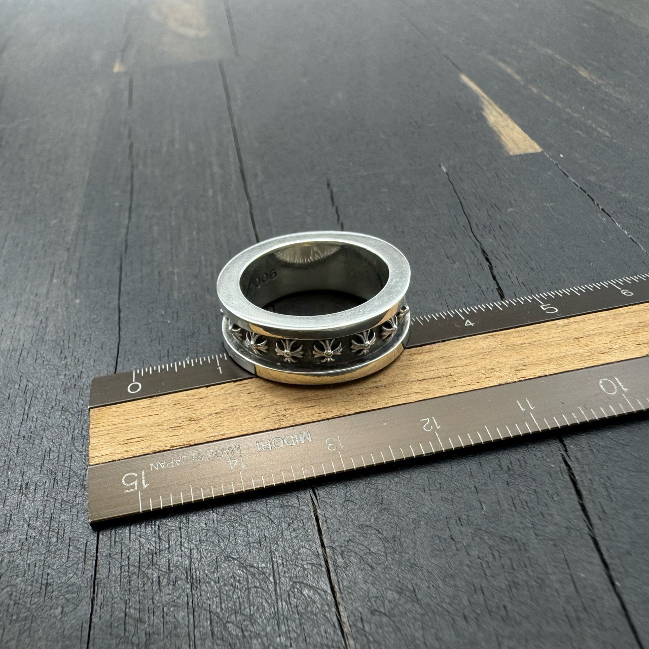 98新 US6码 Chrome Hearts 克罗心 mini plus 十字花戒指