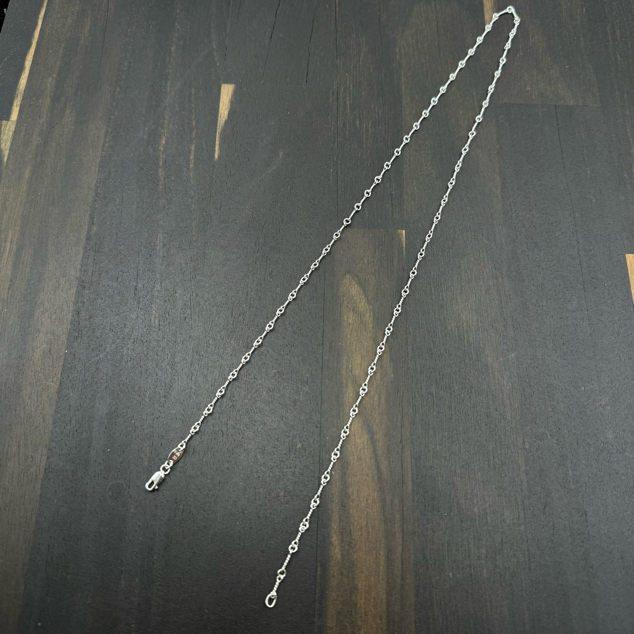 未使用 55cm Chrome Hearts 克罗心 18k twistchain竹节项链