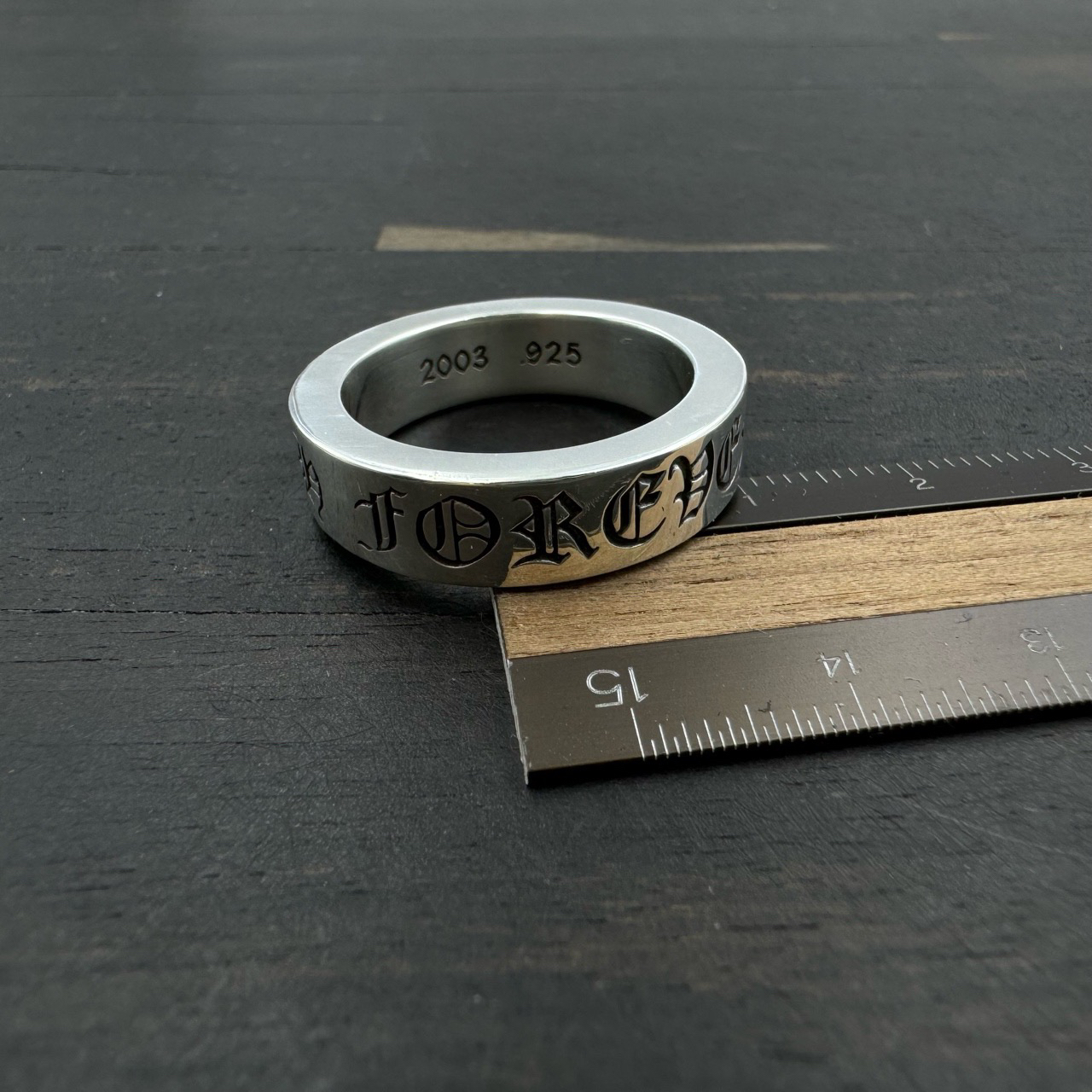 【US9.5/S级】Chrome Hearts 克罗心 6mm Forever 永恒戒指