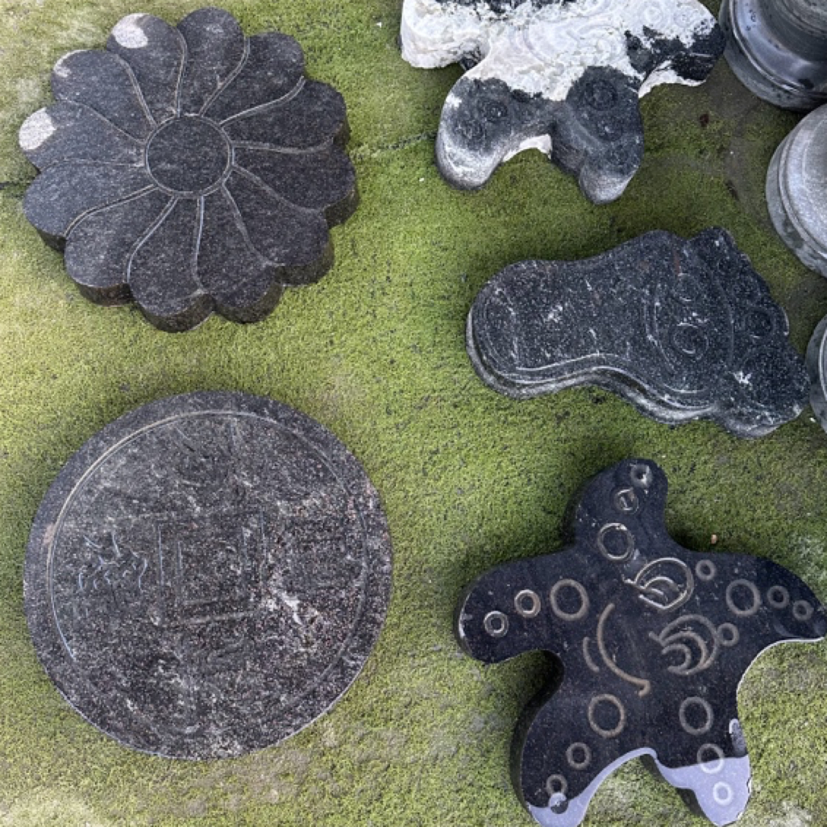 花岗岩脚踏石户外公园庭院摆放