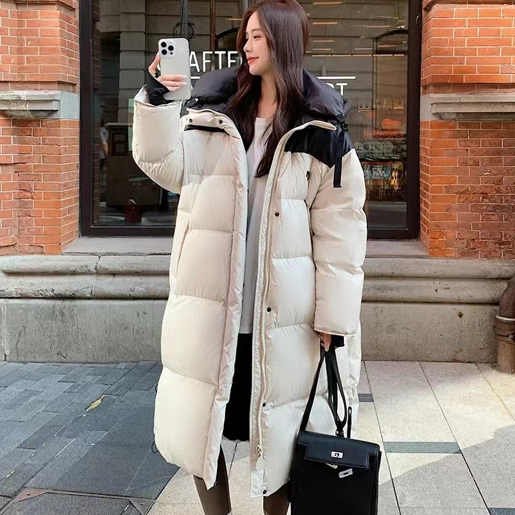 棉服外套长款宽松保暖韩版立领冬季时尚休闲百搭情侣黑色潮流